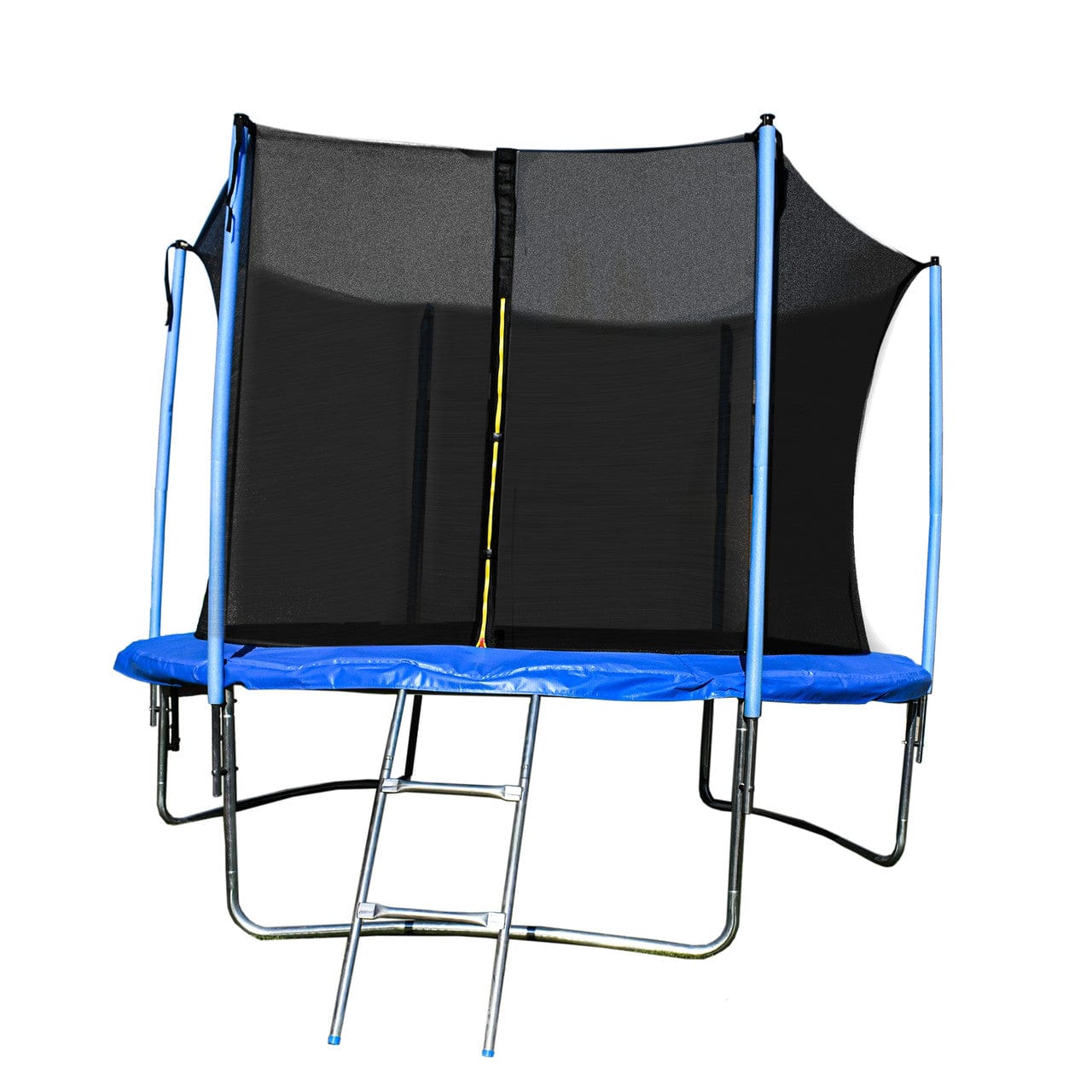 Aleko Trampoline with Safety Net and Ladder - 12 Feet - Black and Blue