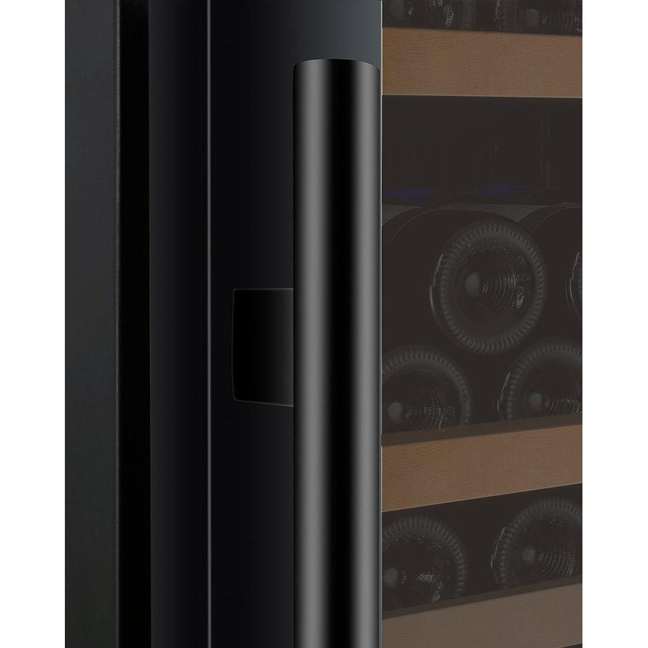 Allavino 47&quot; Wide FlexCount II Tru-Vino 349 Bottle Three Zone Black Side-by-Side Wine Refrigerator