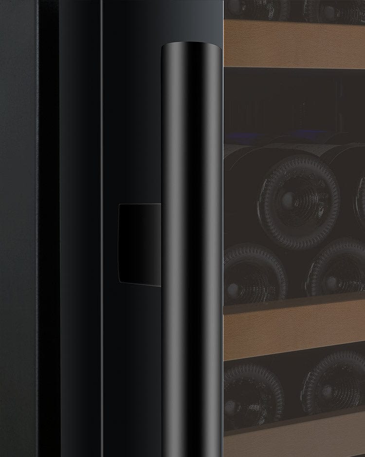 Allavino 47&quot; Wide FlexCount II Tru-Vino 344 Bottle Four Zone Black Side-by-Side Wine Refrigerator