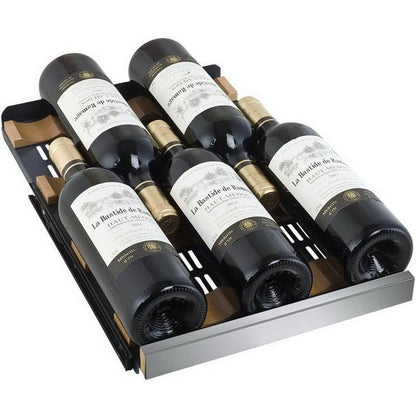 Allavino 15&quot; Wide FlexCount II Tru-Vino 30 Bottle Dual Zone Right Hinge Stainless Steel Wine Refrigerator