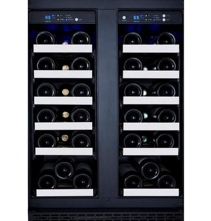 Allavino 24&quot; Wide FlexCount II Tru-Vino 36 Bottle Dual Zone Stainless Steel Wine Refrigerator
