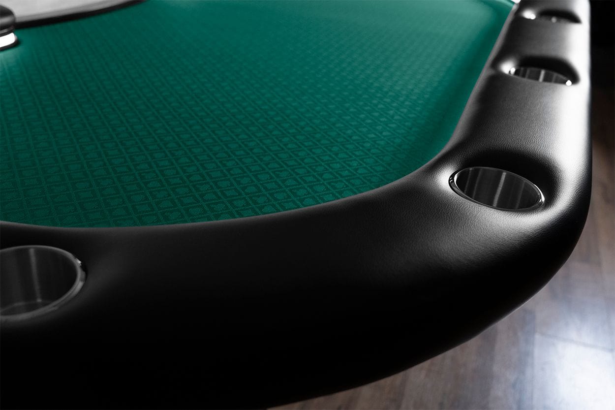 BBO Aces Pro Alpha LED Folding Poker Table - Black - Atomic Game Store