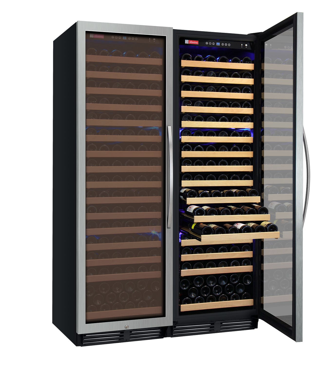 Allavino 48&quot; FlexCount Classic II Tru-Vino 348 Bottle Dual Zone Side-by-Side Wine Refrigerator