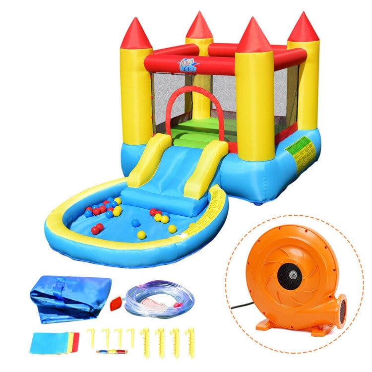 Costway Inflatable Kids Slide Bounce House