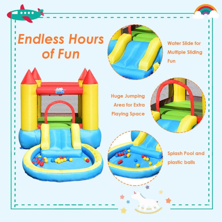 Costway Inflatable Kids Slide Bounce House