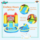 Costway Inflatable Kids Slide Bounce House