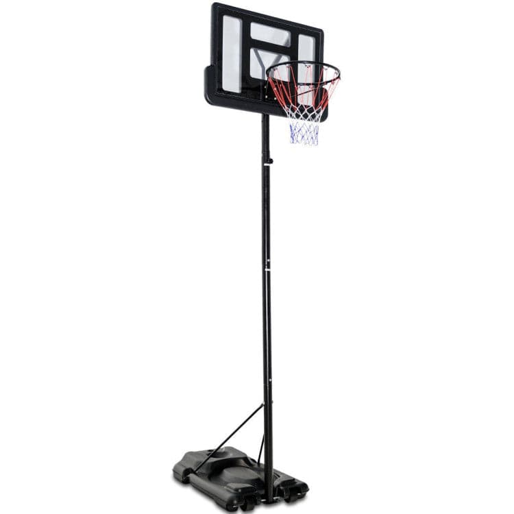 Costway Height Adjustable Portable Shatterproof Backboard Basketball Hoop 2 Nets