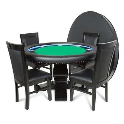 BBO Ginza LED Round Poker Table - Atomic Game Store