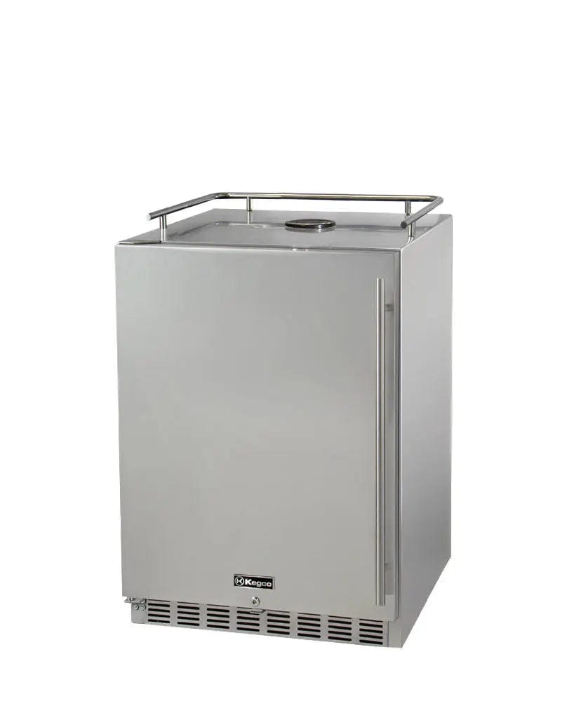 Kegco 24&quot; Wide All Stainless Steel Commercial Built-In Outdoor Kegerator - Cabinet Only