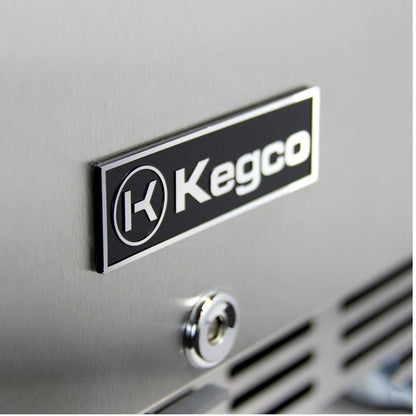 Kegco Single Tap ADA Undercounter Kegerator with X-CLUSIVE Premium Direct Draw Kit - Right Hinge
