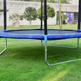 Costway 8 ft Round Trampoline with Spring Safety Pad