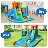 Costway Inflatable Water Slide Kids Bounce House Splash Water Pool