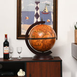 Costway 19 Inch 16th Century Nautical Map Tabletop Globe Wine Cabinet