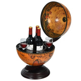 Costway 19 Inch 16th Century Nautical Map Tabletop Globe Wine Cabinet