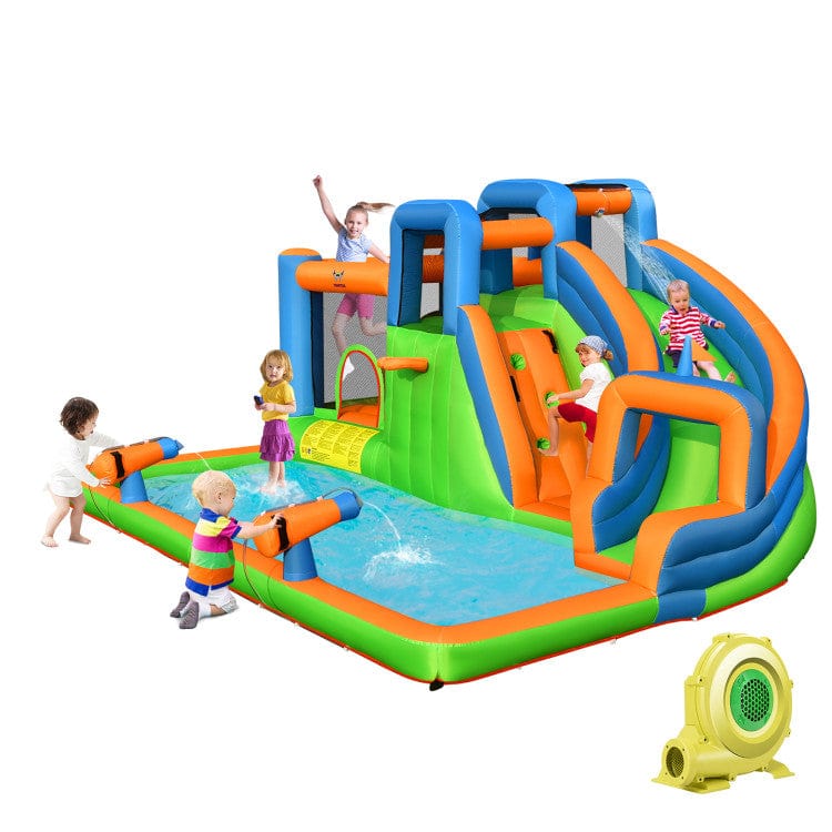 Costway Inflatable Giant Bounce Castle Dual Climbing Walls