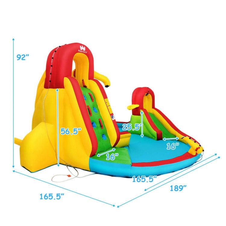 Costway Kids Gift Inflatable Water Slide Bounce Park with 480 W Blower
