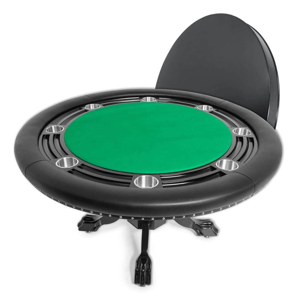 BBO Nighthawk 55" Round Poker Table w/ Chip Tray - Atomic Game Store