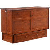 Night and Day Furniture Clover Queen Murphy Cabinet Bed Cherry