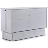 Night and Day Furniture Clover Queen Murphy Cabinet Bed White