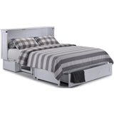 Night and Day Furniture Clover Queen Murphy Cabinet Bed White