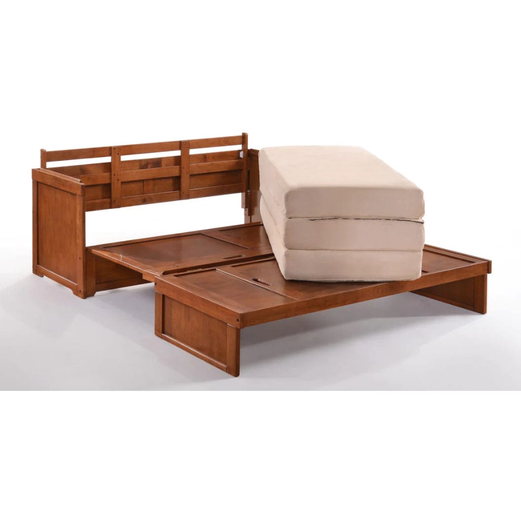 Night and Day Furniture Murphy Cube Queen Cabinet Bed Cherry