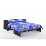 Night and Day Furniture Murphy Cube Queen Cabinet Bed Chocolate