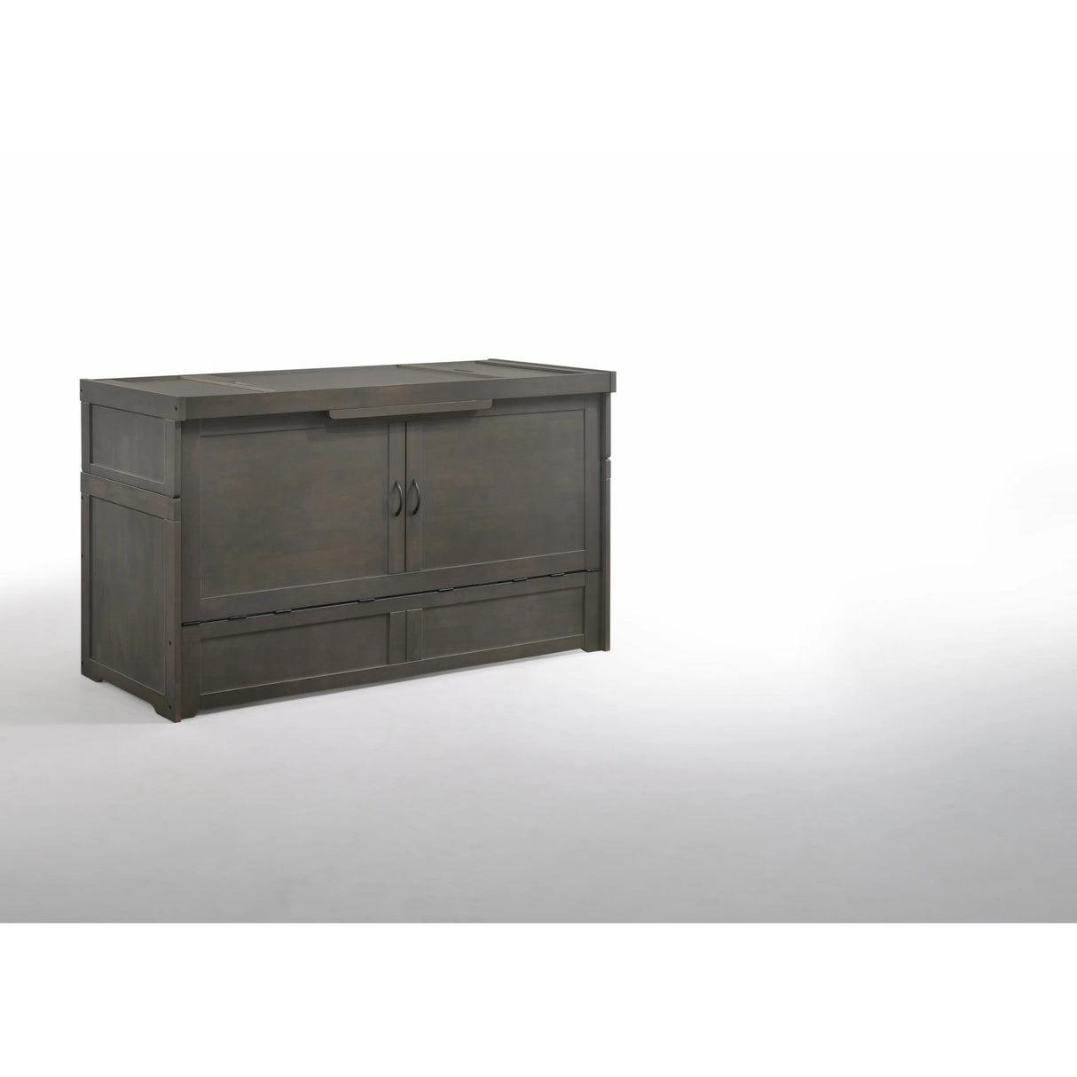 Night and Day Furniture Murphy Cube Queen Cabinet Bed Stonewash