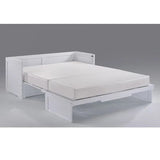 Night and Day Furniture Murphy Cube Queen Cabinet Bed White