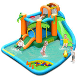 Costway Inflatable Water Slide Park Upgraded Handrail