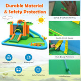 Costway Inflatable Water Slide Park Upgraded Handrail