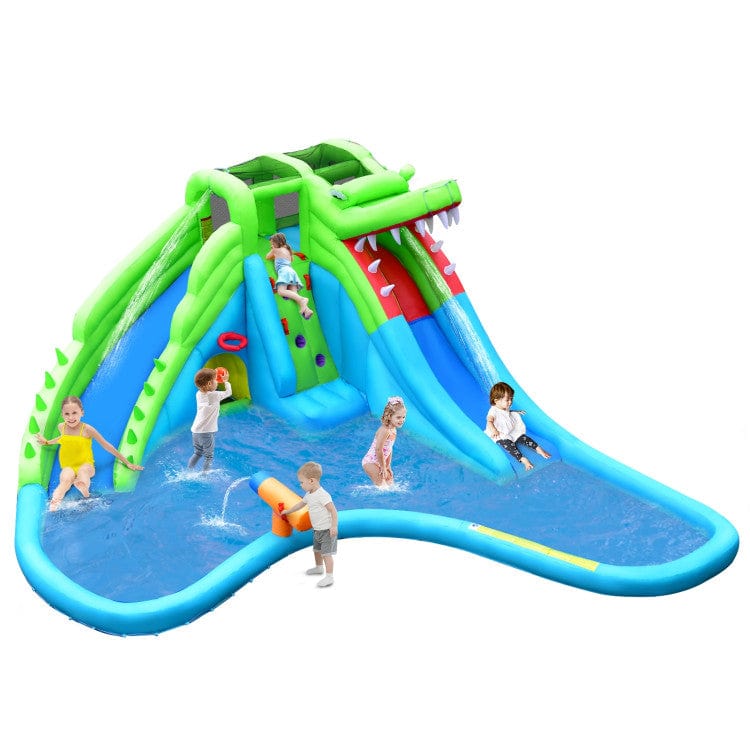 Costway 7-in-1 Inflatable Bounce House Splashing Pool