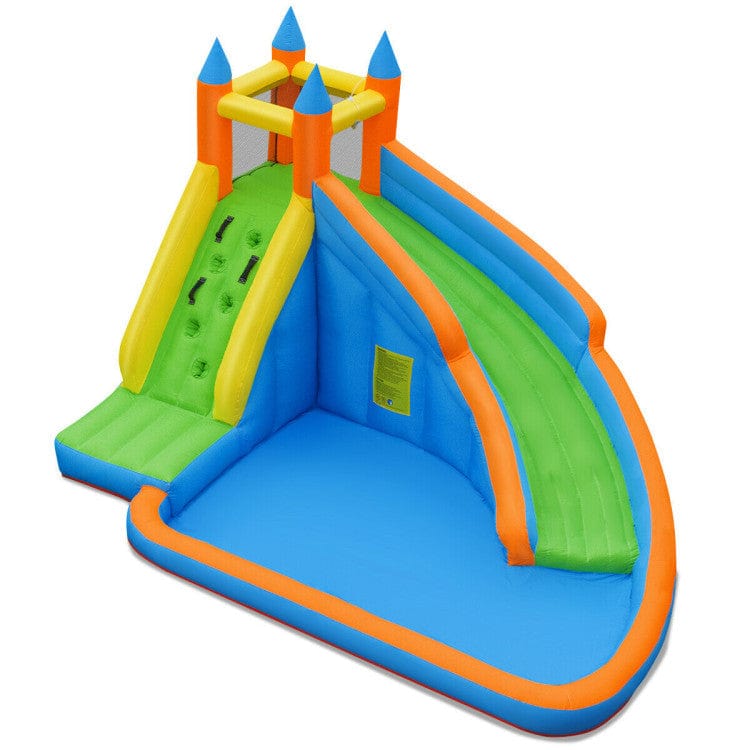 Costway Inflatable Mighty Bounce House with Jumper Water Slide without Blower