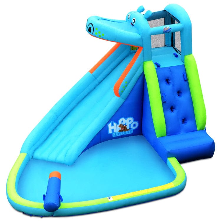 Costway Hippo Inflatable Water Slide Bounce House