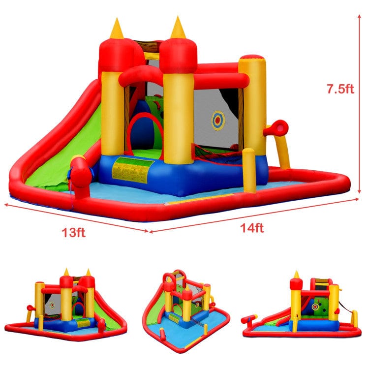 Costway Inflatable Blow Up Water Slide  Bounce House