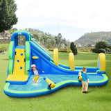 Costway Inflatable Water Slide Kids Bounce House Water Cannons Hose