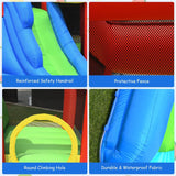 Costway Inflatable Bounce House Splash Pool Water Climb Slide