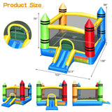 Costway Kids Inflatable Bounce House Slide Ocean Balls