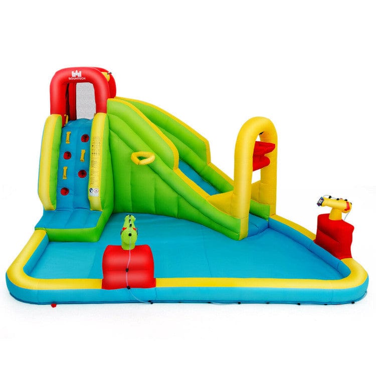 Costway Outdoor Inflatable Water Bounce House with 480W Blower