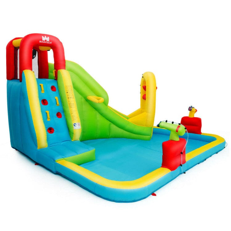 Costway Outdoor Inflatable Water Bounce House with 480W Blower