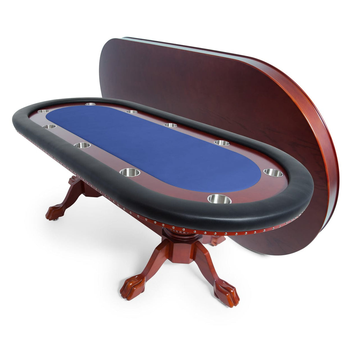 BBO Rockwell 94" Classic Poker Table, Mahogony - Atomic Game Store