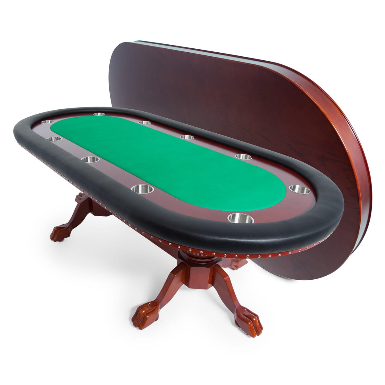 BBO Rockwell 94&quot; Classic Poker Table, Mahogony - Atomic Game Store