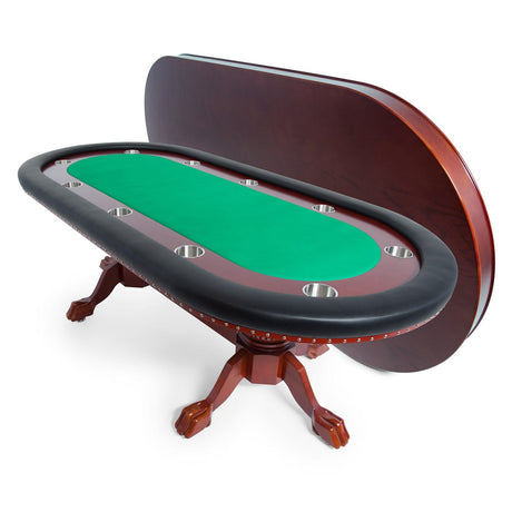 BBO Rockwell 94" Classic Poker Table, Mahogony - Atomic Game Store