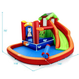 Costway Inflatable Slide Bouncer Water Park Bounce House