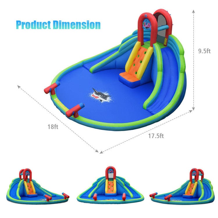 Costway Kids Inflatable Water Slide Bounce House Carrying Bag