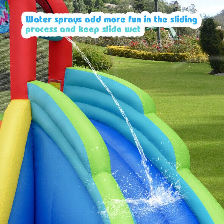 Costway Kids Inflatable Water Slide Bounce House Carrying Bag