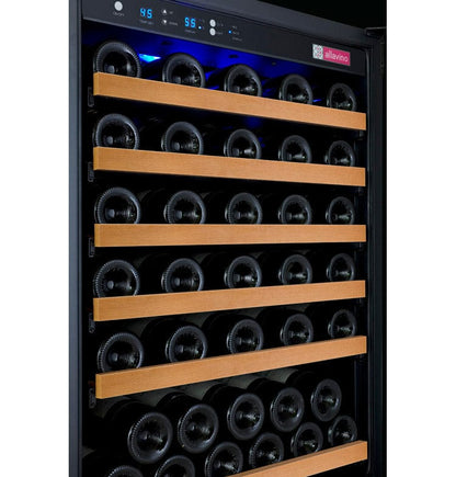 Allavino 47&quot; Wide FlexCount II Tru-Vino 112 Bottle Dual Zone Black Side-by-Side Wine Refrigerator