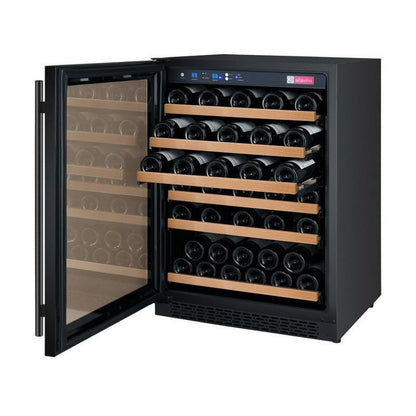 Allavino 24&quot; Wide FlexCount II Tru-Vino 56 Bottle Single Zone Black Wine Refrigerator