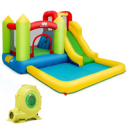 Costway Outdoor Inflatable Bounce House with 480 W Blower