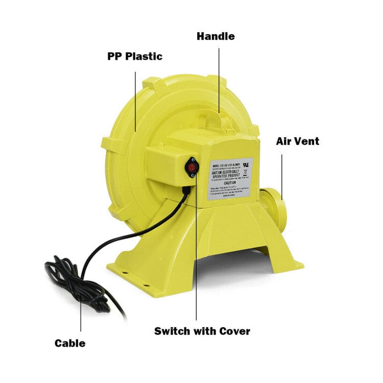 Costway 950 W 1.25 HP Air Blower Pump Fan for Inflatable Bounce House