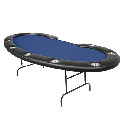 BBO Prestige Folding Leg Poker Table - Black - Atomic Game Store